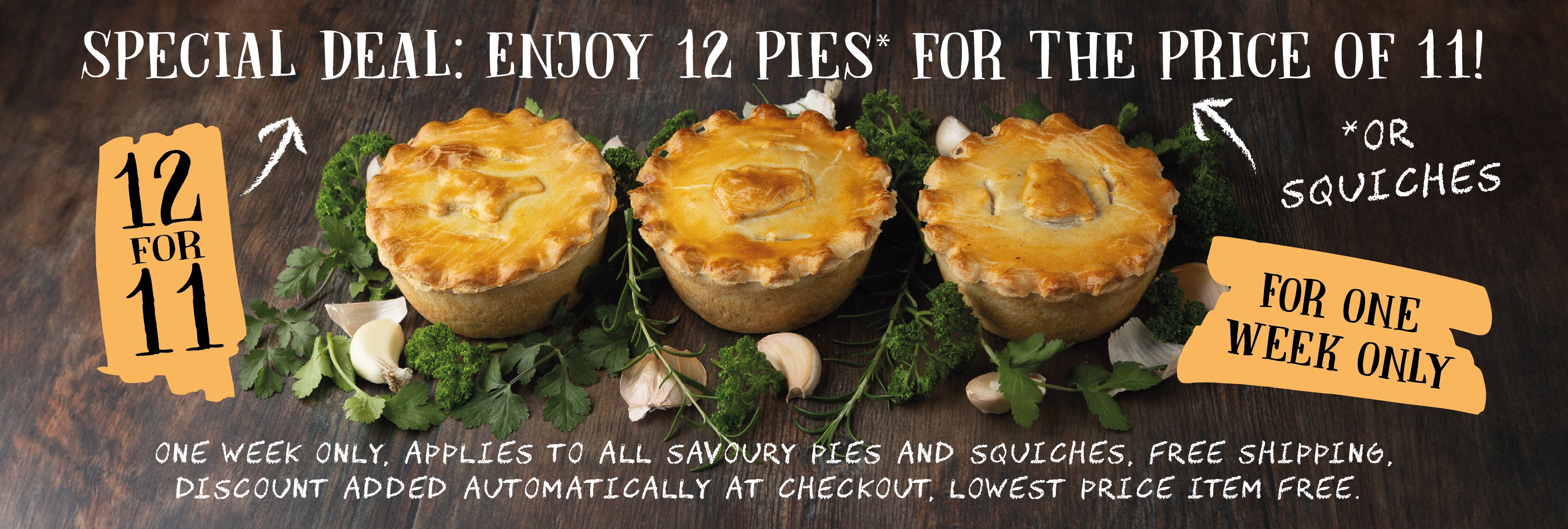 12 for 11 savoury pies and squiches