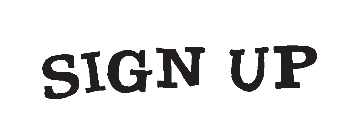 Decorative animated sign up GIF