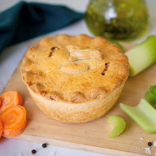 Spring lamb and mint pie