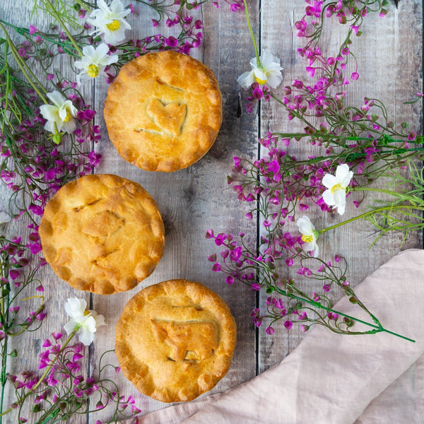 Valentines day pie selection