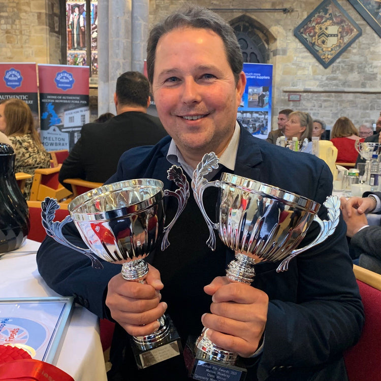 Christian with two British Pie Awards